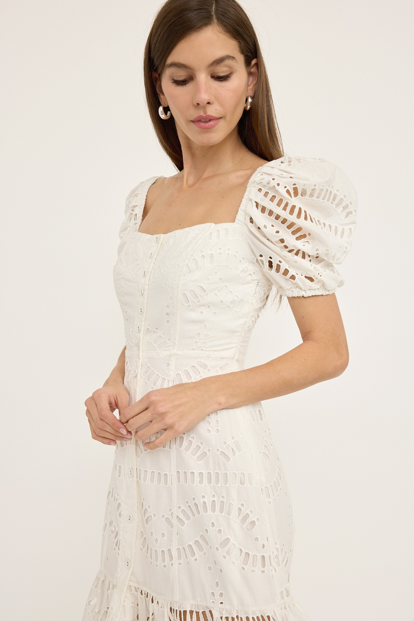 Irene Cotton Eyelet Dress