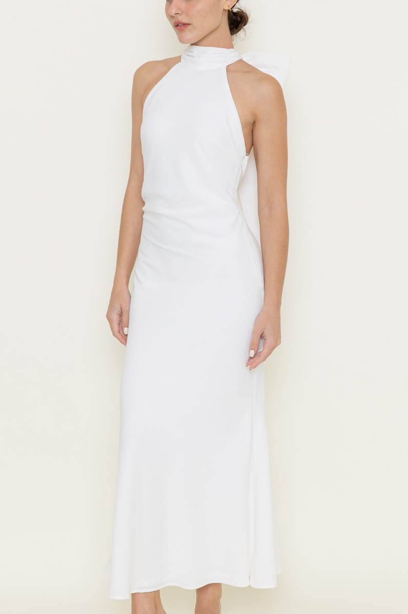Marla Halter Maxi Dress Little White Dress Marla Halter Maxi Dress Little White Dress