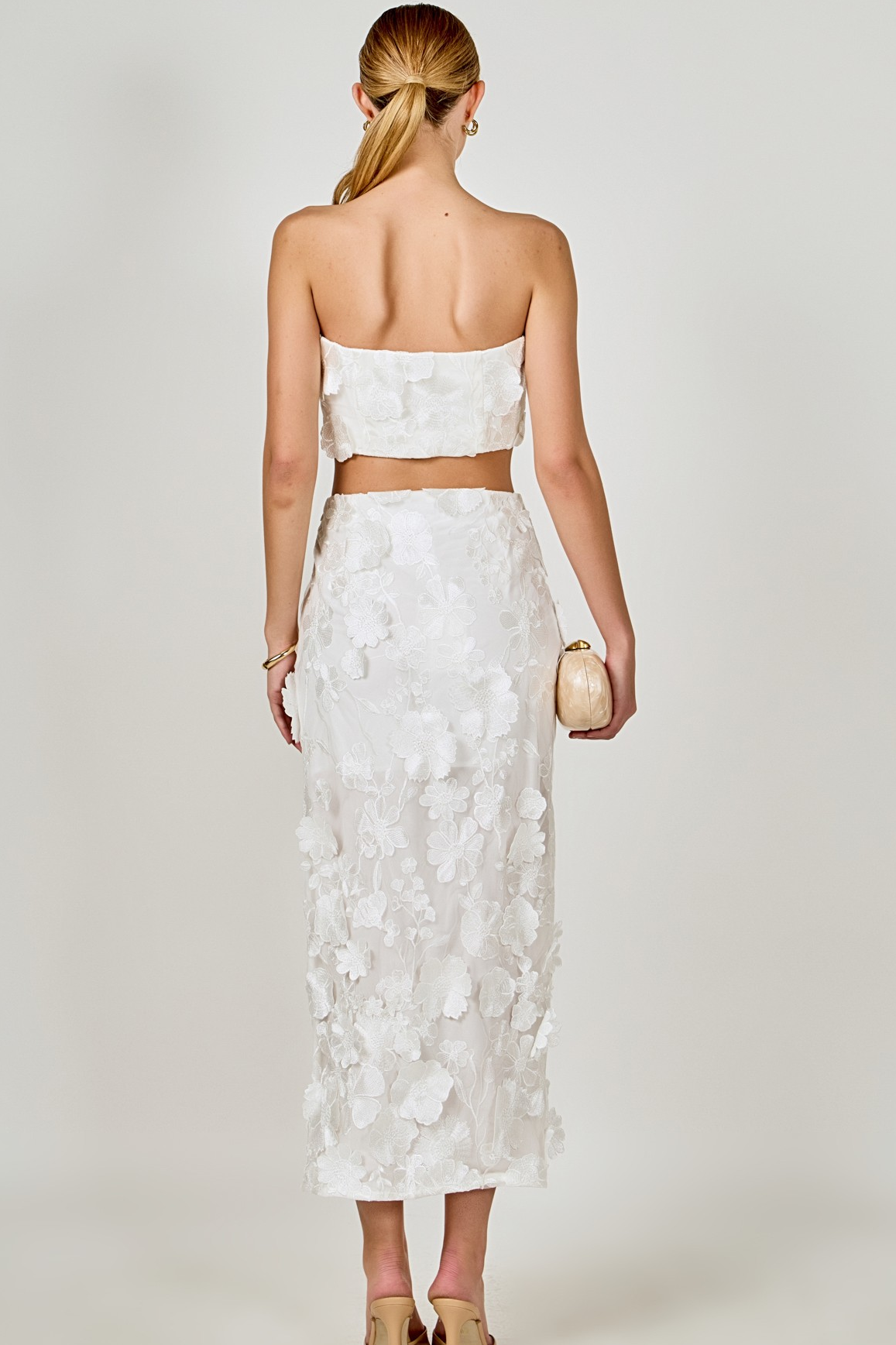 Floral Embroidered Two Piece Set