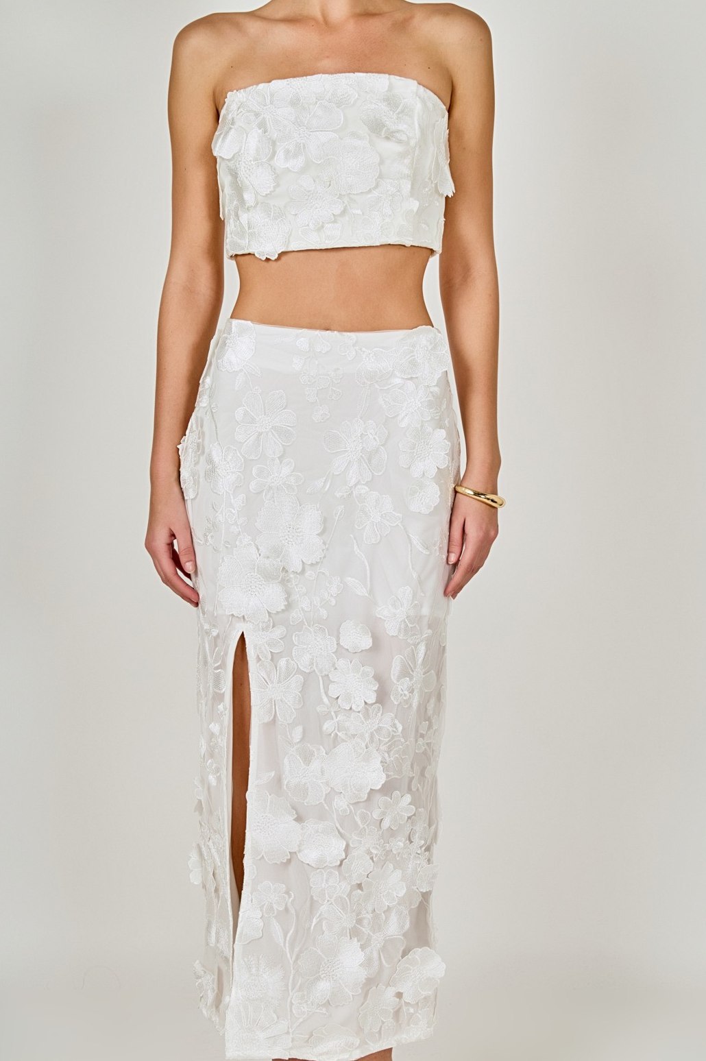 Floral Embroidered Two Piece Set