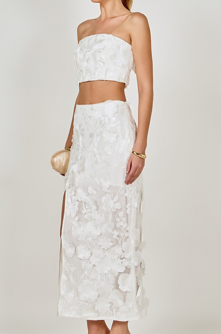 Floral Embroidered Two Piece Set