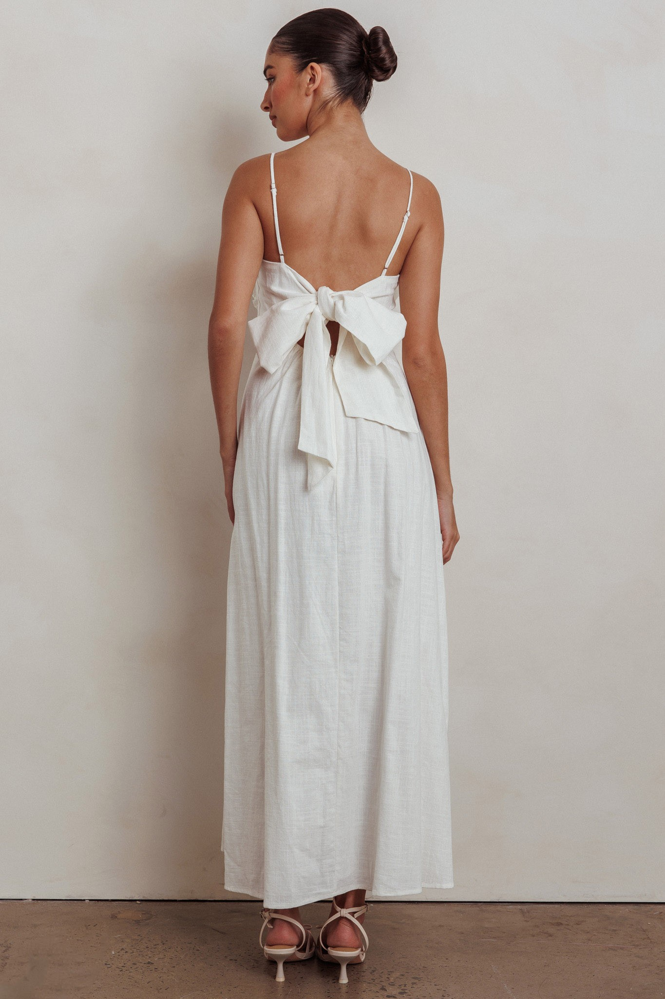 Sleeveless Cotton Flower Maxi Dress
