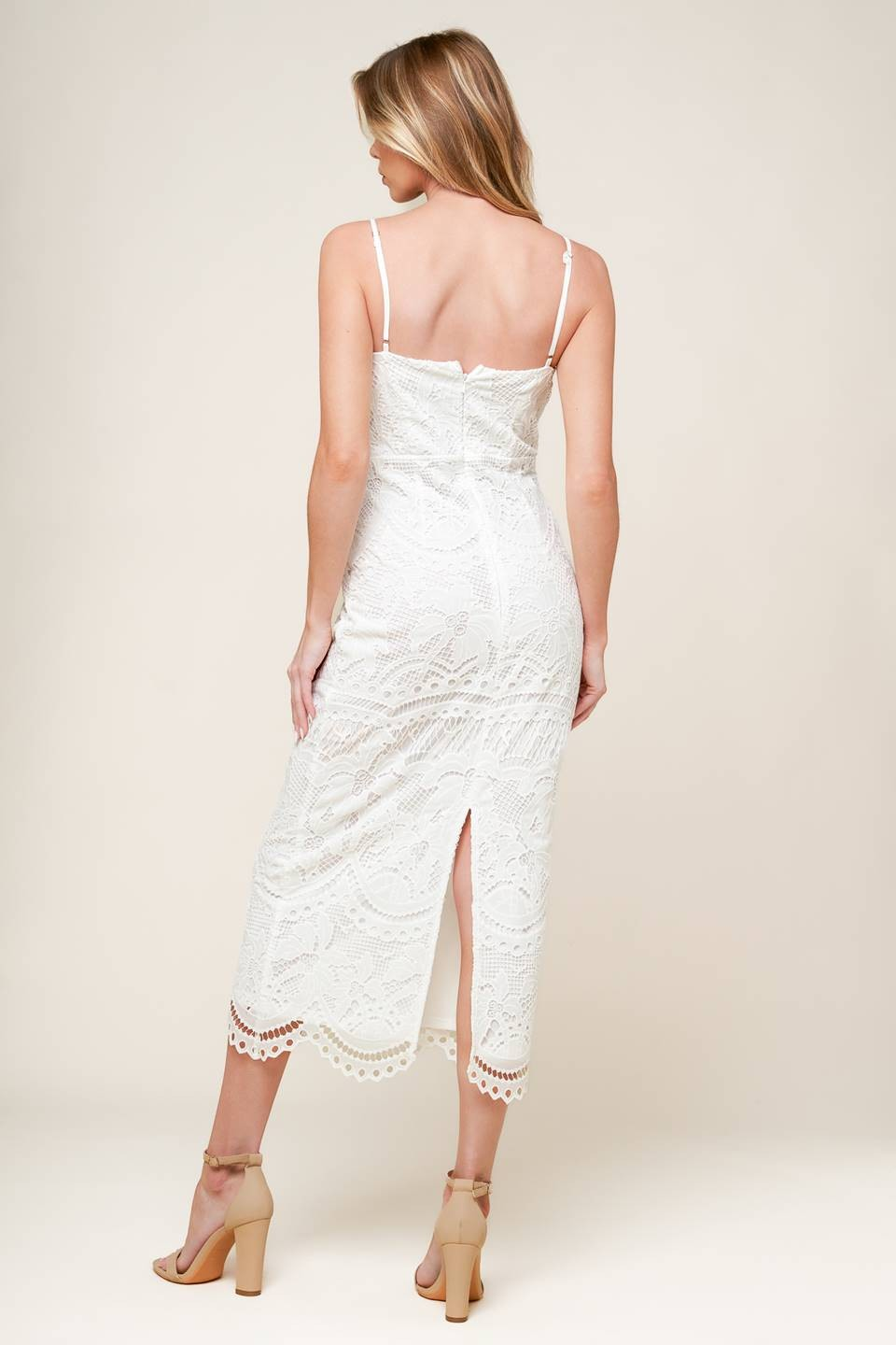 Kari Lace Midi Dress