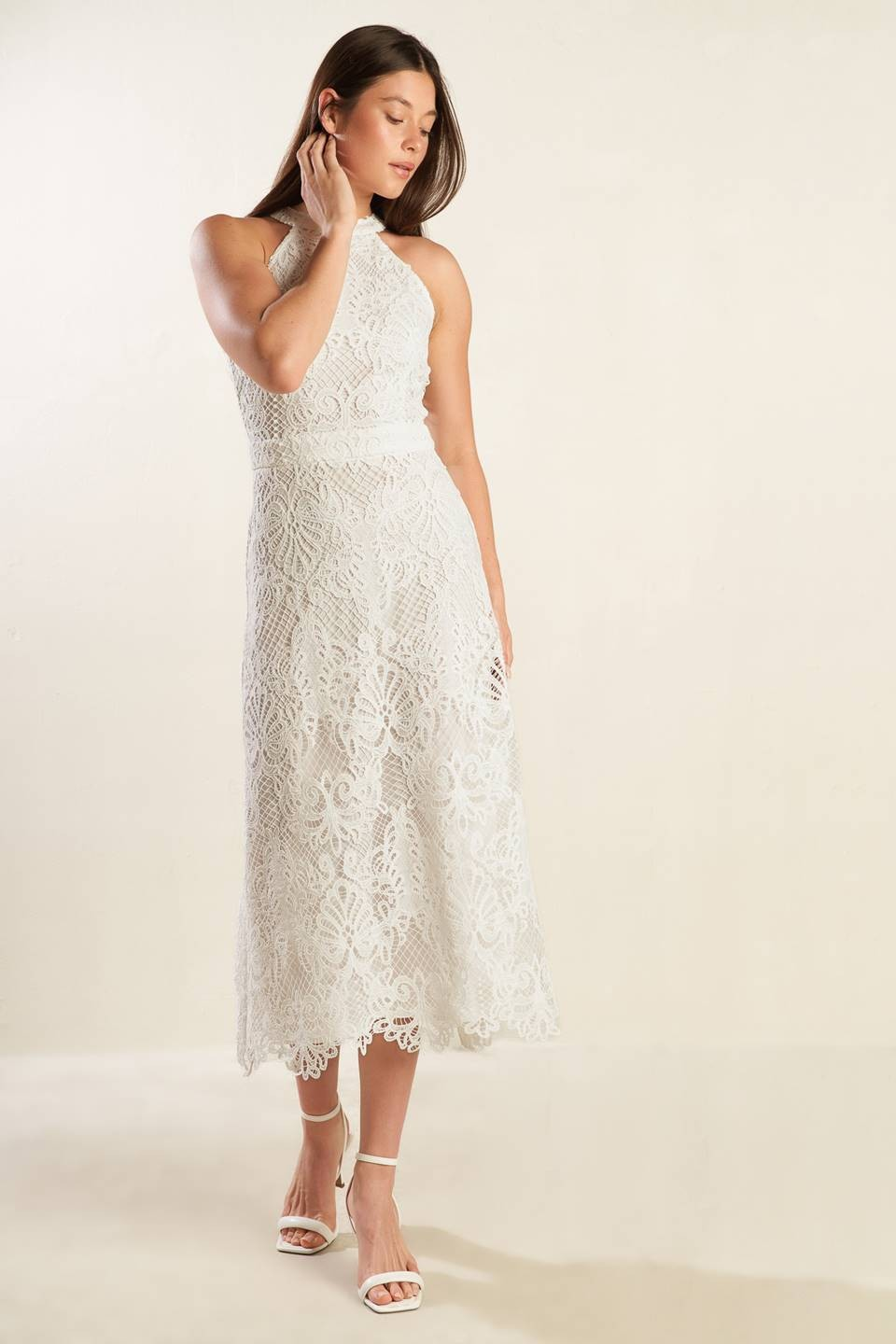 Bexley Cotton Lace Midi Dress