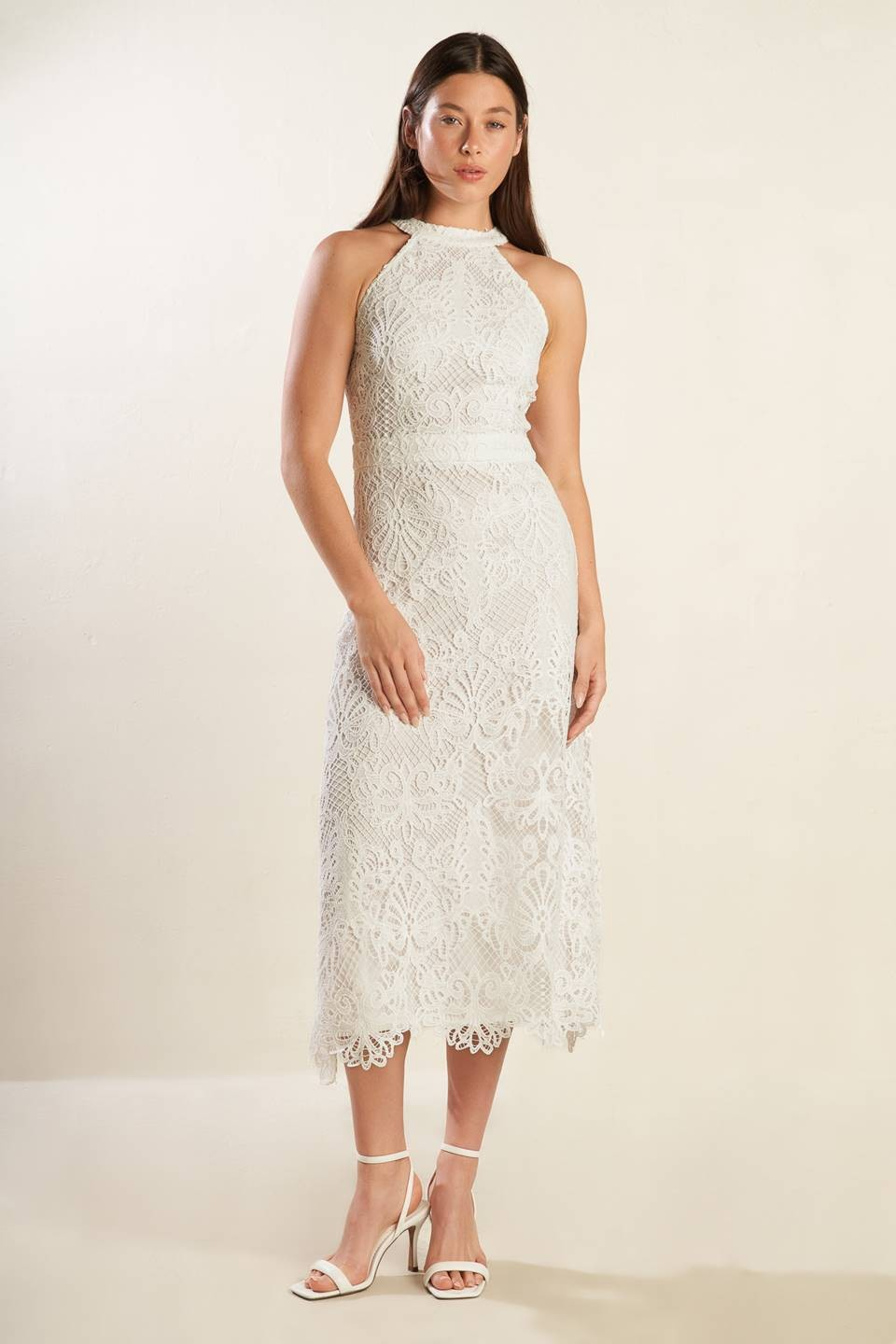 Bexley Cotton Lace Midi Dress