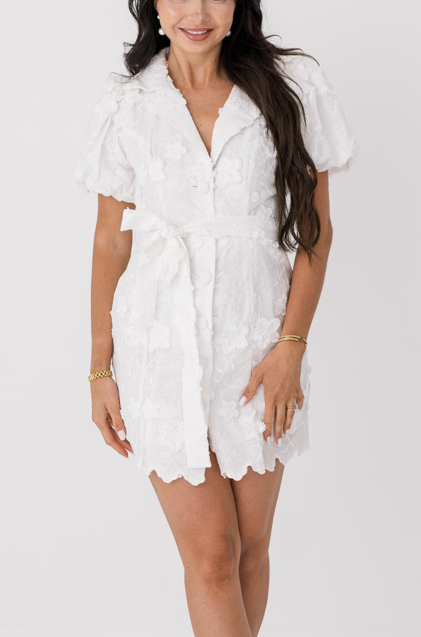 Taylor Floral Textured Mini Dress - final few!