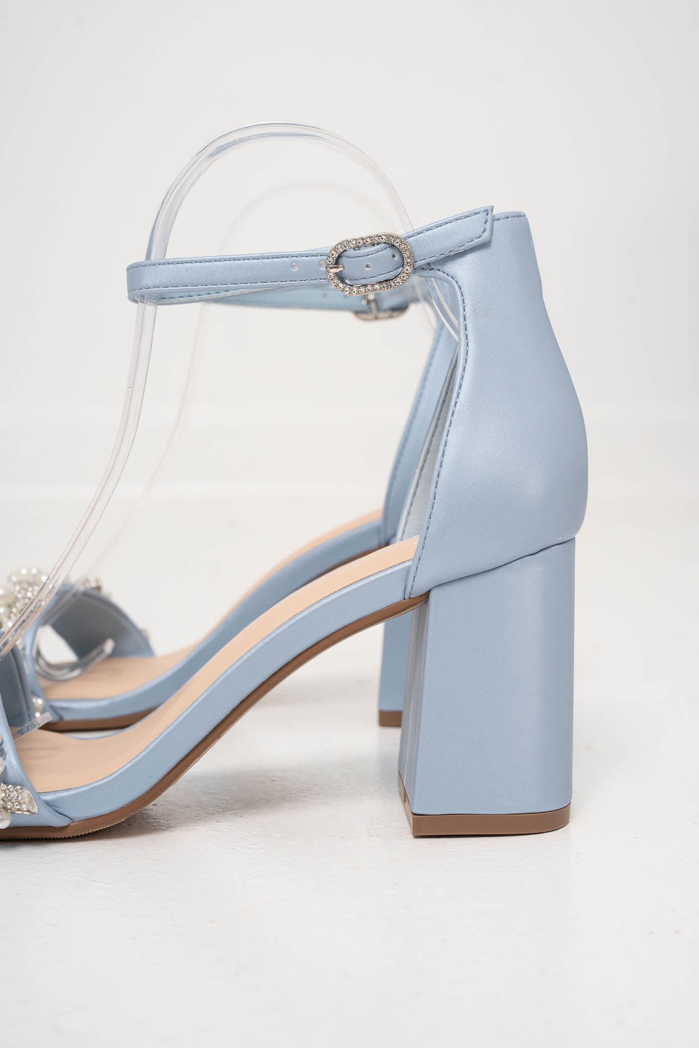 Pearl Detail Block Heels 8 Pearl Detail Block Heels 8