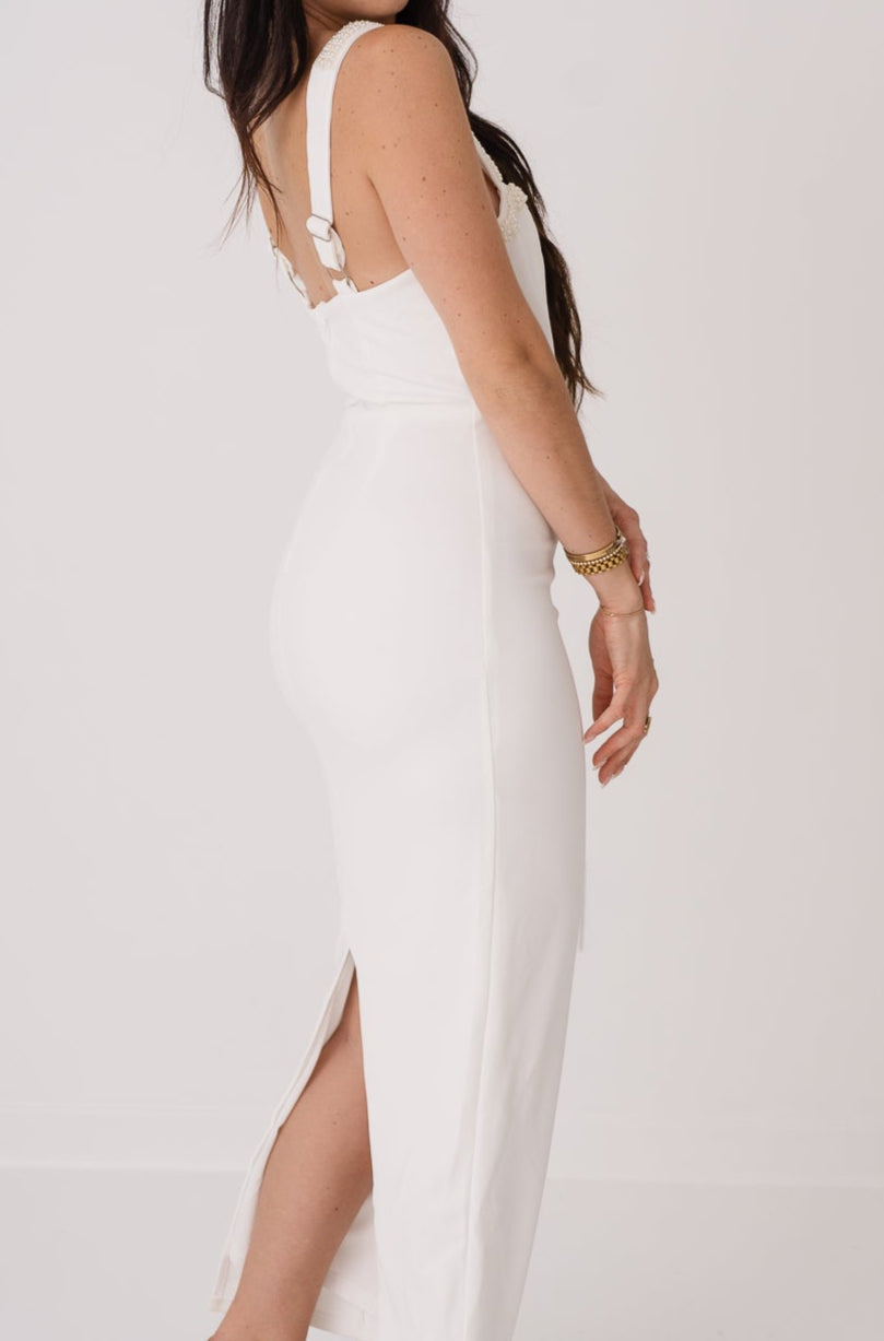 Catalina Pearl Trim Maxi Dress - final few!