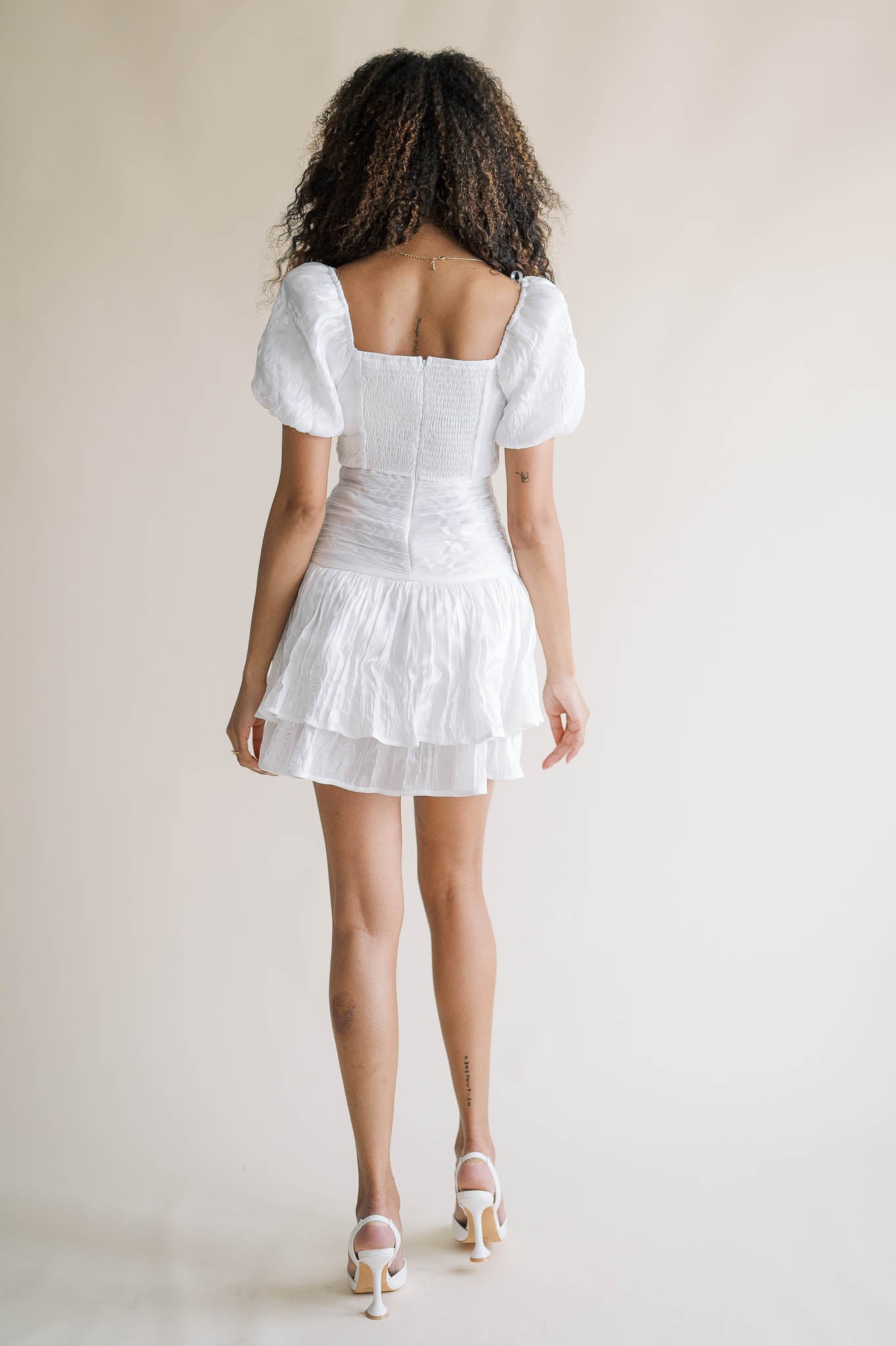 Hazel Puff Sleeve Mini Dress