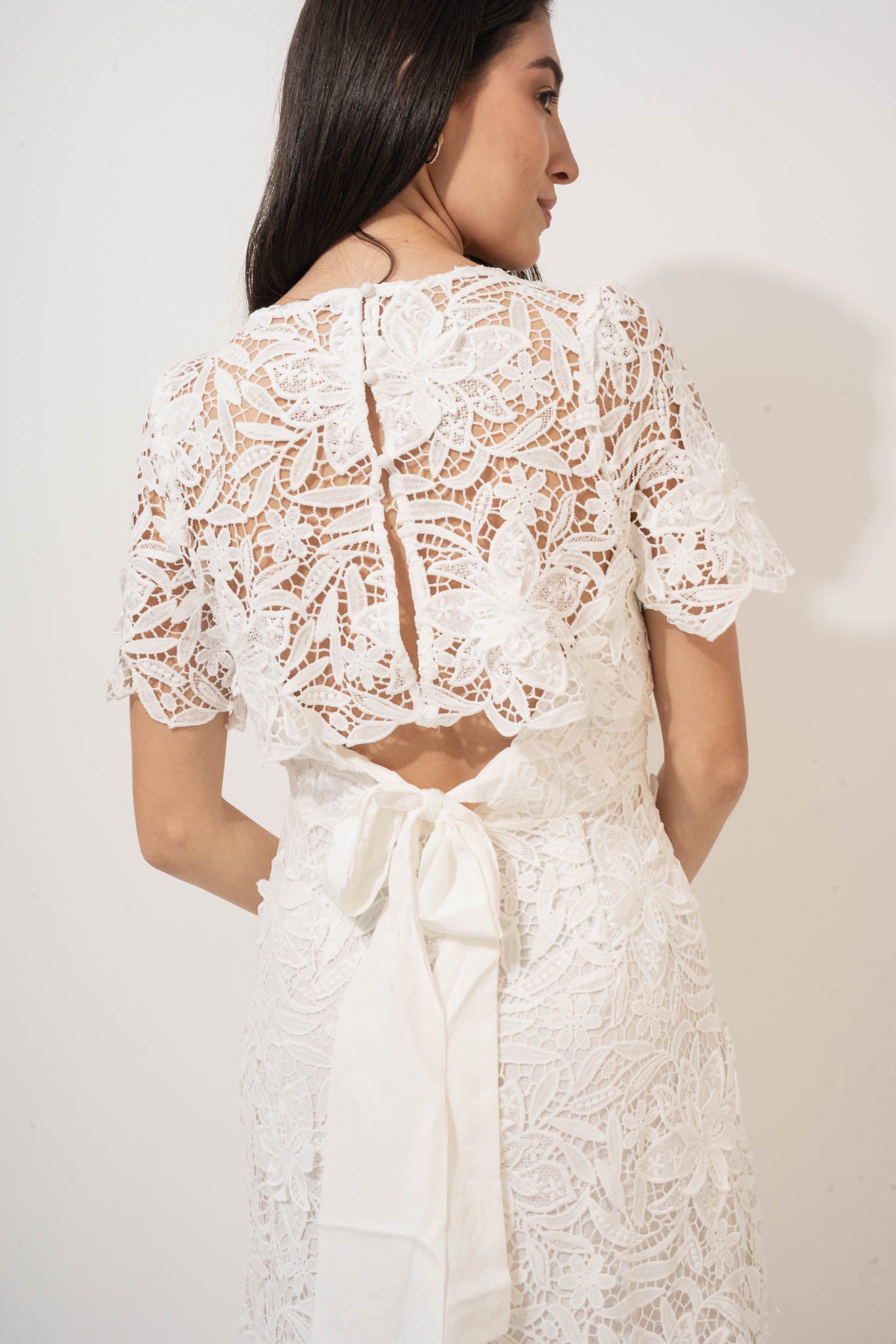 Rihanna 3D Lace Dress