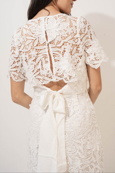 Rihanna Lace Open Back Dress S