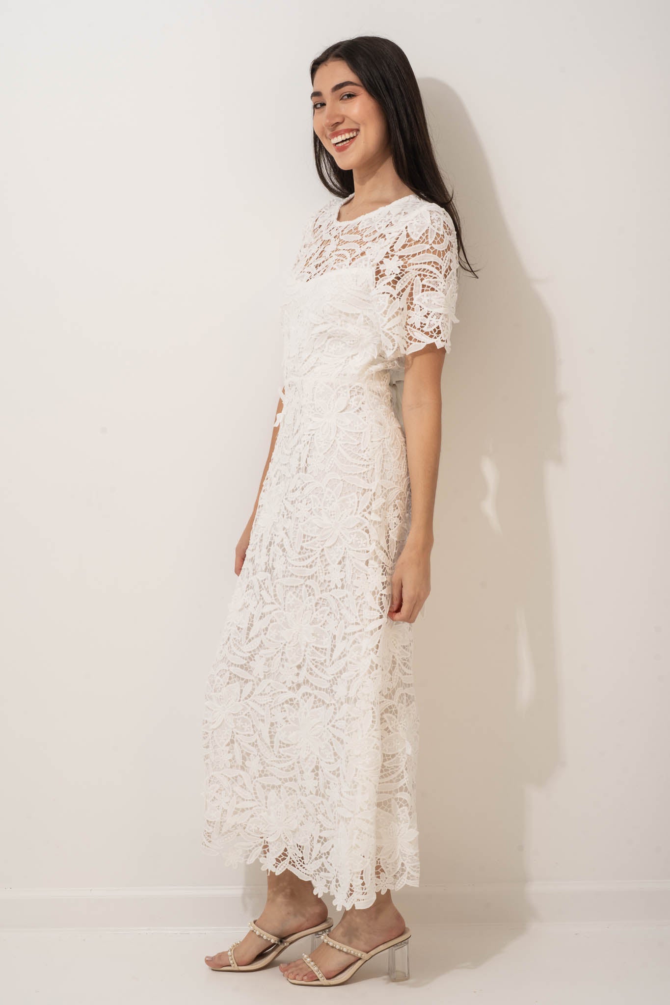 Rihanna 3D Lace Dress