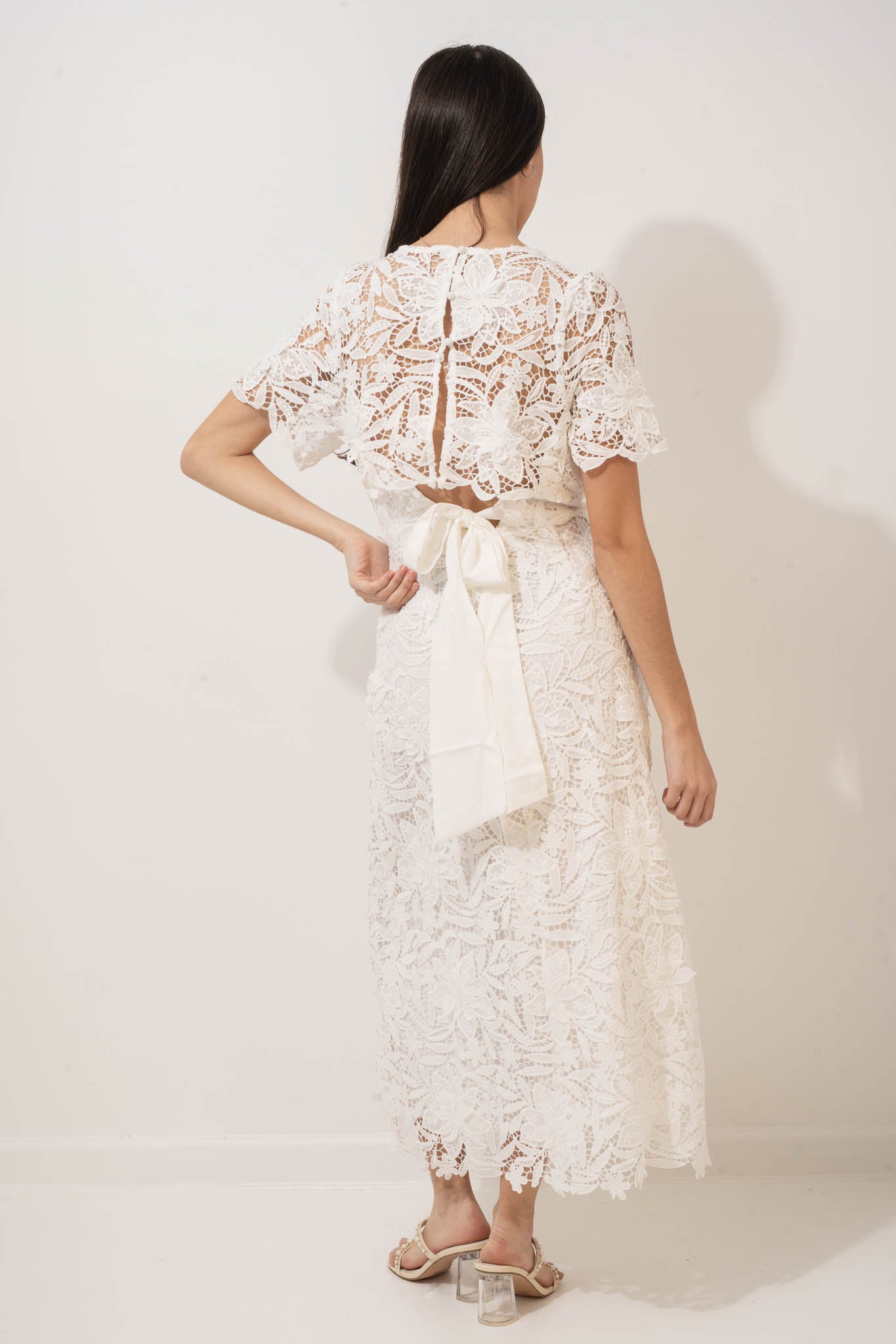 Rihanna 3D Lace Dress