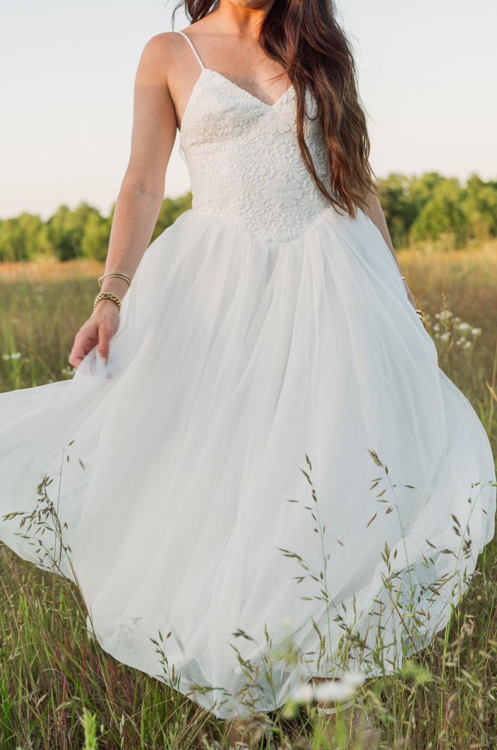 Casey Floral Embroidered Midi Dress - 1 left!