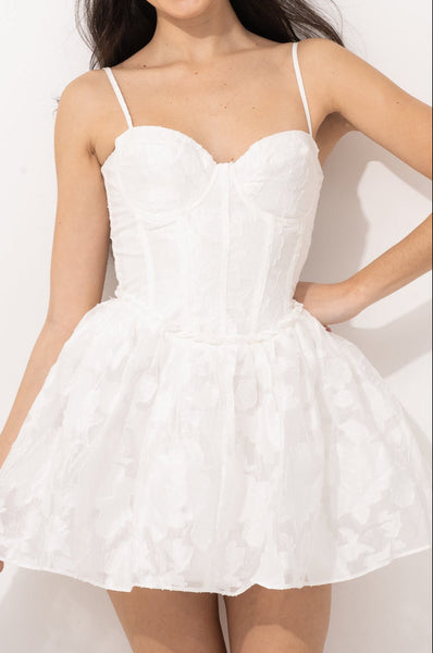 Lily Jacquard Mini Dress – Little White Dress