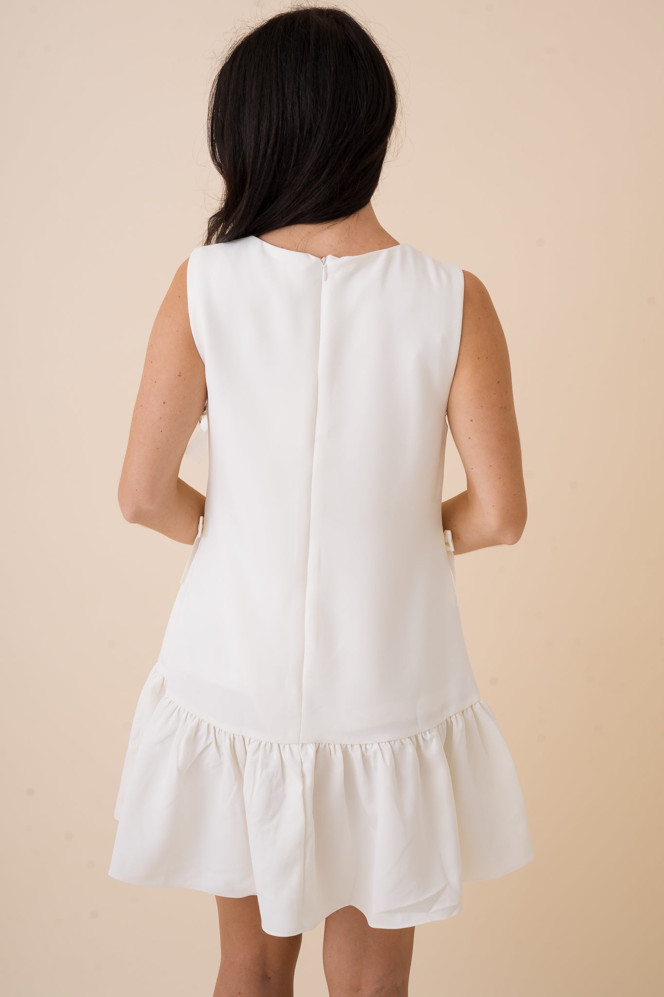 Multi Bow Front Mini Dress