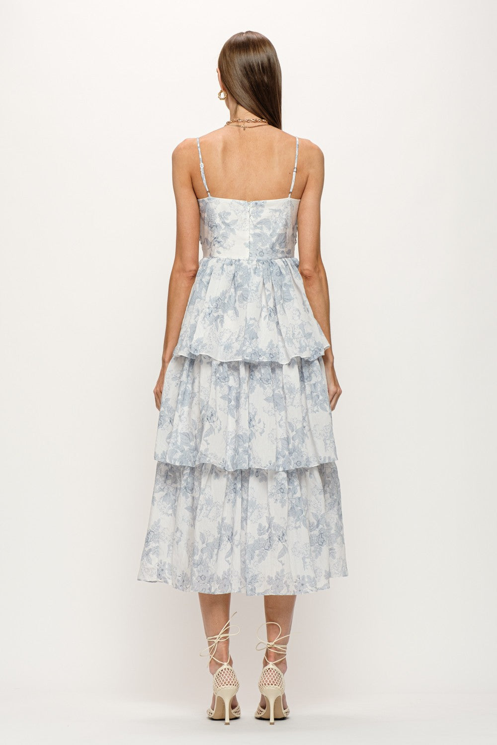 Lauren Tiered Bow Midi Dress