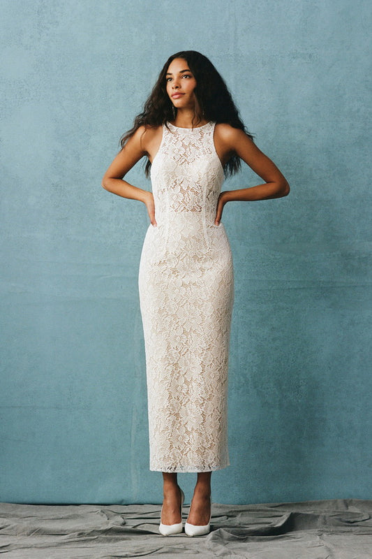 Monroe Lace Midi Dress
