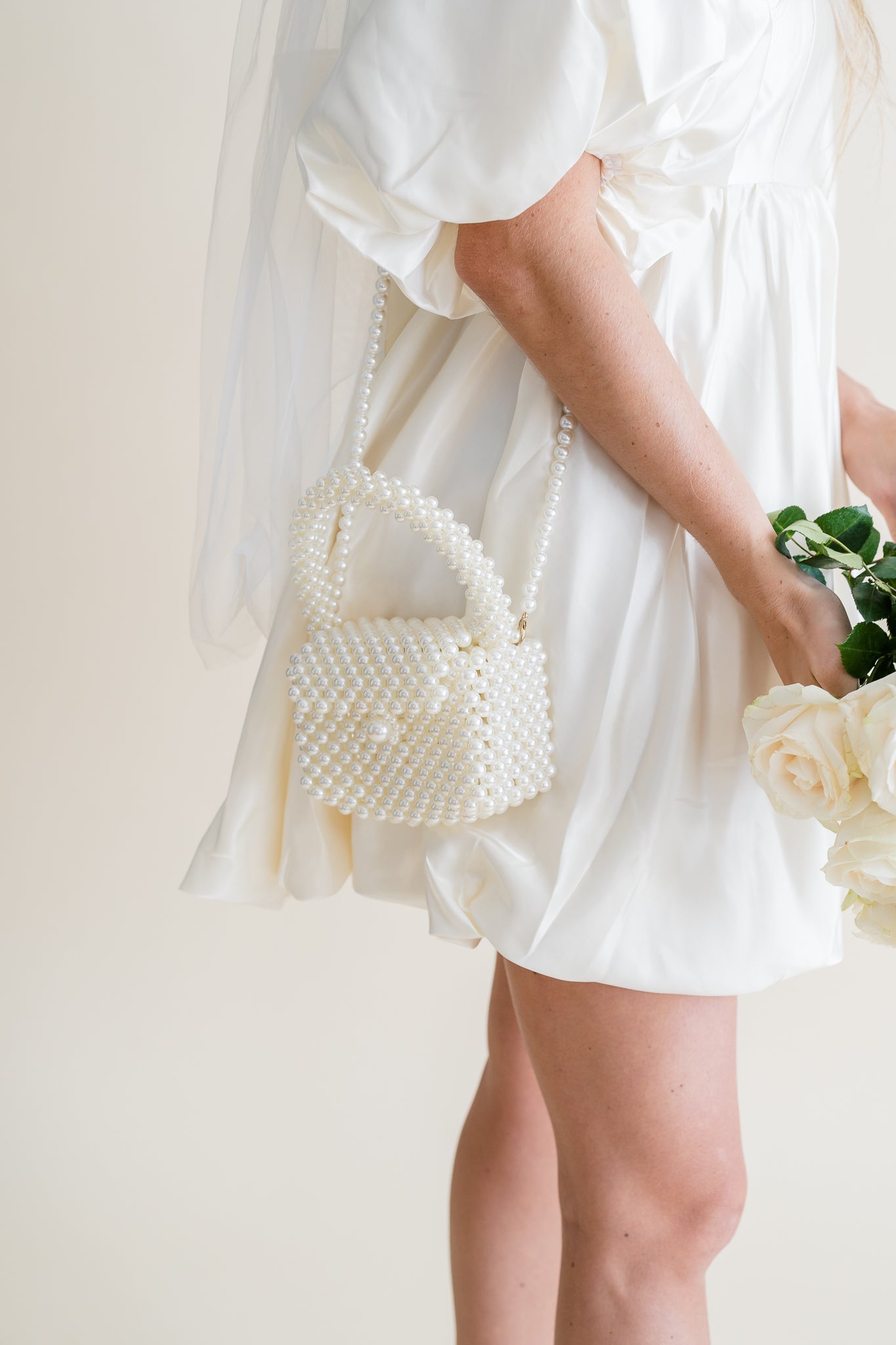 pearl bridal bag